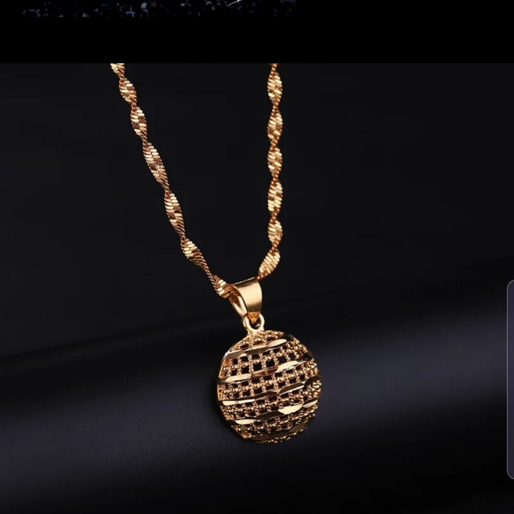 Collar Water Wave Chain 24k Yellow Gold Filled